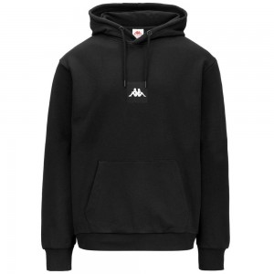 Men Kappa Authentic Jpn Gomin Hoodie Black | DA0645298