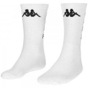 Men Kappa Authentic Kaos 1pack Kff Socks White | FO7519230