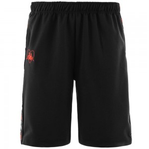 Men Kappa Authentic Livio Shorts Black | QC7932805