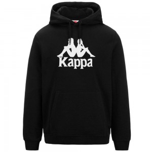 Men Kappa Authentic Malmo 2 Hoodie Black | UO4560137