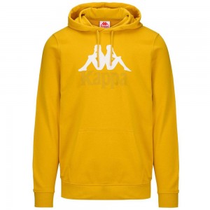 Men Kappa Authentic Malmo 2 Hoodie Yellow | IC2817069