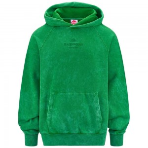 Men Kappa Authentic Premium Lome Hoodie Green | QD0795281