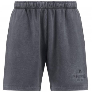 Men Kappa Authentic Premium Lou Shorts Grey | CI0351476