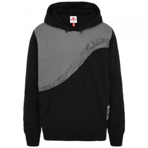 Men Kappa Authentic Tech Vokal Hoodie Black | TU4613278