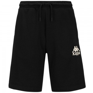 Men Kappa Authentic Uppsala 2 Shorts Black | LJ3940612