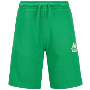 Men Kappa Authentic Uppsala 2 Shorts Green | SH5814906