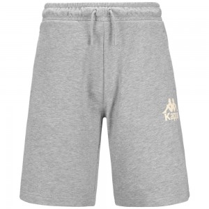 Men Kappa Authentic Uppsala 2 Shorts Grey | DF0182349