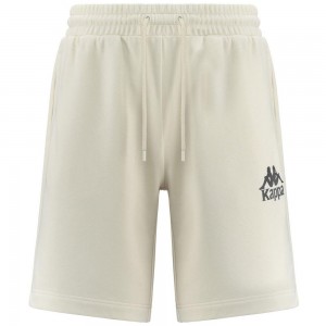 Men Kappa Authentic Uppsala 2 Shorts White | AB9142678