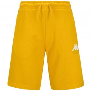 Men Kappa Authentic Uppsala 2 Shorts Yellow | YE1849203