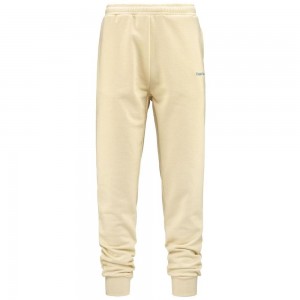 Men Kappa Authentic Volen Pants Beige | ZU7845916