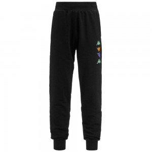 Men Kappa Authentic Zasiar Pants Black | IV0189623