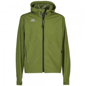 Men Kappa Bocou Jacket Green | VA3912746