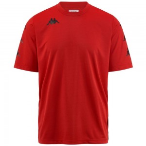 Men Kappa Domob Jersey Red | TL3027954