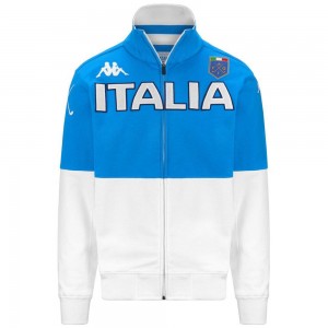 Men Kappa Eroi Jkt Italia Fig Jacket Blue | GA9024785