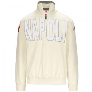 Men Kappa Eroi Napoli Sweater Beige | AU1048679