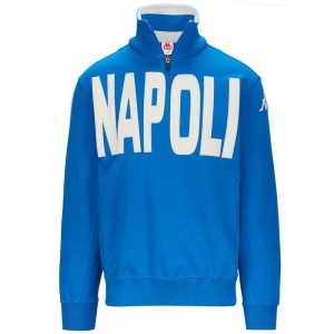 Men Kappa Eroi Napoli Sweater Blue | SI9867324