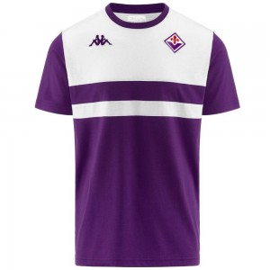 Men Kappa Faraschi Fiorentina T-Shirt Purple | LC6159082