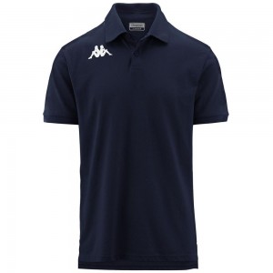 Men Kappa Fivus Polo Shirt Navy | AZ8473159