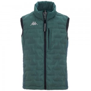 Men Kappa Hyrovest Jacket Green | DA7390548