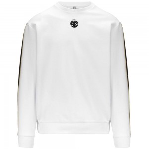 Men Kappa Jpn Colmins Spezia Sweater White | BP9216085