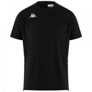 Men Kappa Kombat Eduo Jersey Black | QU3027946