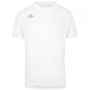 Men Kappa Kombat Eduo Jersey White | QR7031248