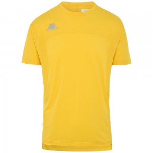 Men Kappa Kombat Eduo Jersey Yellow | GE6327140