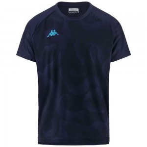 Men Kappa Kombat Etru Jersey Navy | GO5829306