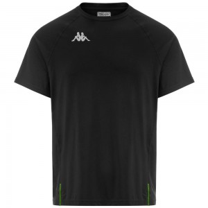 Men Kappa Kombat Run Foro Jersey Black | VO7580691