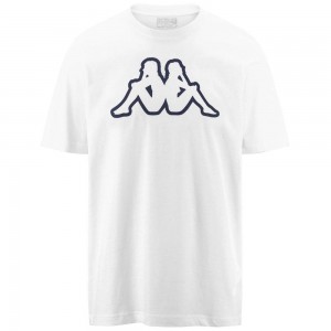 Men Kappa Logo Amberis T-Shirt White | MD4635718