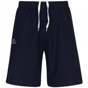 Men Kappa Logo Ariosto Shorts Navy | EF0146283