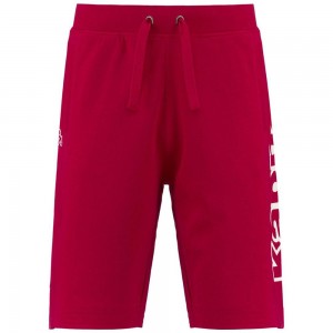 Men Kappa Logo Bilmer Shorts Red | CL2569348