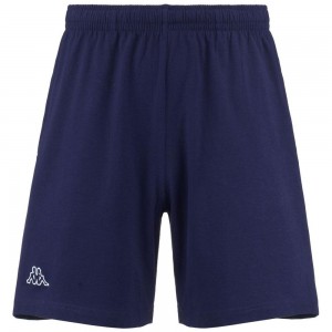 Men Kappa Logo Cabog Shorts Navy | TE1596740