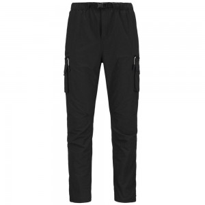 Men Kappa Logo Cargol Pants Black | NR8612594