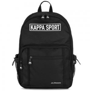 Men Kappa Logo Cloyster Backpack Black | FV0431765