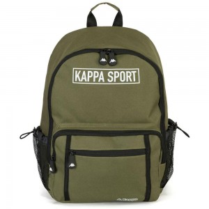 Men Kappa Logo Cloyster Backpack Green | QE9071358