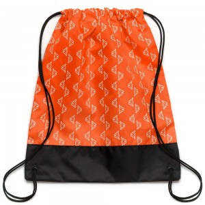 Men Kappa Logo Dacut Backpack Orange | EG0748139