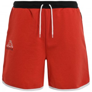 Men Kappa Logo Ele Shorts Red | YH6437581