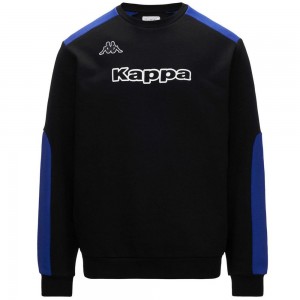 Men Kappa Logo Elusto Sweater Black | VX3970865