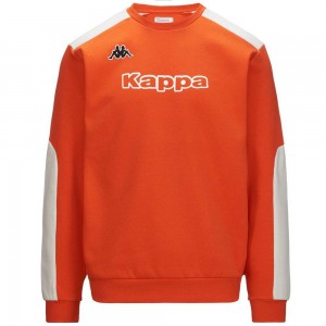 Men Kappa Logo Elusto Sweater Orange | EG6905812