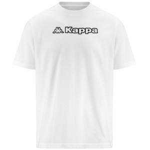 Men Kappa Logo Feddu T-Shirt White | RJ2468371