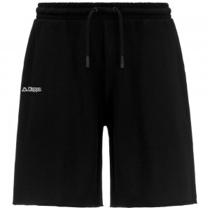 Men Kappa Logo Felito Shorts Black | DS5129704