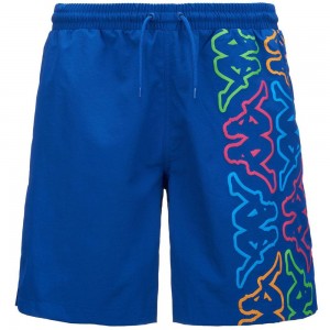 Men Kappa Logo Fokiko Swimwear Blue | PX6102354