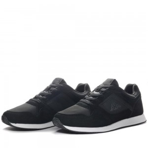 Men Kappa Logo Foles Sneakers Black | QT9375426