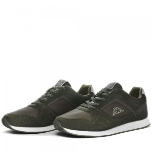 Men Kappa Logo Foles Sneakers Green | AW1064829