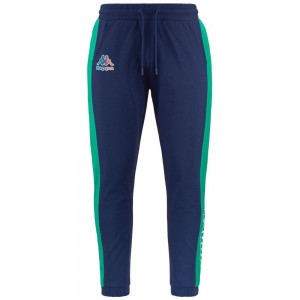 Men Kappa Logo Folio Pants Blue | QP8974026