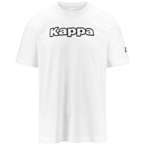 Men Kappa Logo Fromen T-Shirt White | ZX6851793