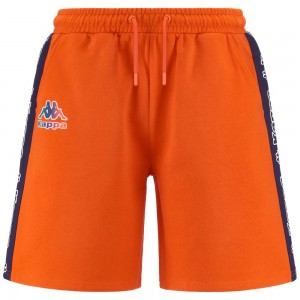 Men Kappa Logo Fulto Shorts Orange | NO0891342