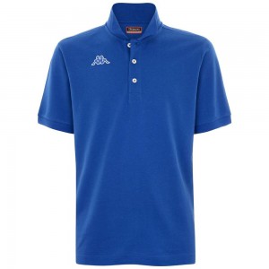 Men Kappa Logo Holiver Mss Polo Shirt Blue | EB8750239