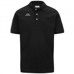 Men Kappa Logo Holiver Mss Polo Shirt Black | ZN7056143